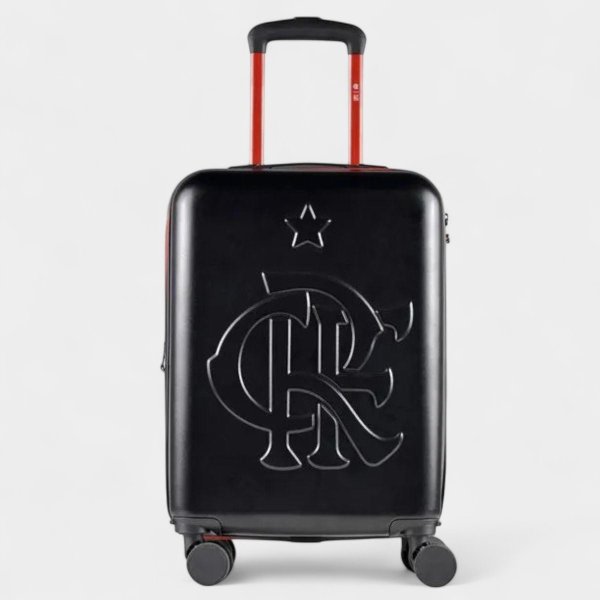 Mala de Bordo Bagaggio Flamengo CRF 20 Polegadas - Preto e Vermelho