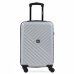 Mala de Viagem Bagaggio Detroit 20 Polegadas - Prata e Preto