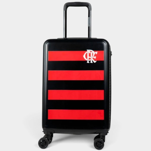 Mala de Bordo Bagaggio Flamengo MW 20 Polegadas - Preto e Vermelho