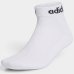 Kit 3 Pares Meia Adidas Linear Cano Baixo - Branco