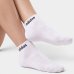 Kit 3 Pares Meia Adidas Linear Cano Baixo - Branco