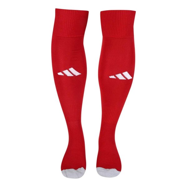 Meião Adidas Milano 23 - Vermelho e Branco