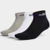 Kit 3 Pares Meia Adidas Linear Cano Médio - Branco e Preto
