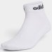 Kit 3 Pares Meia Adidas Linear Cano Médio - Branco e Preto