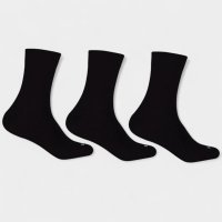 Kit 3 Pares Meia Hoahi Cano Alto Unissex - Preto