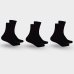 Kit 3 Pares Meia Hoahi Cano Alto Unissex - Preto