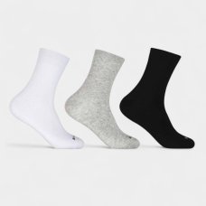 Kit 3 Pares Meia Hoahi Cano Médio Unissex - Branco e Preto Kit 3 Pares Meia Hoahi Cano Médio Unissex - Branco e Preto