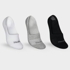 Kit 3 Pares Meia Hoahi Sapatilha Unissex - Preto e Branco