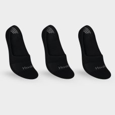 Kit 3 Pares Meia Hoahi Sapatilha Unissex - Preto