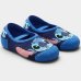Meia Sapatilha Infantil Lupo Stitch Antiderrapante - Azul