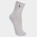 Kit 3 Pares Meia Cano Médio Atoalhada Lupo Masculina - Preto e Branco