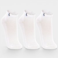 Kit 3 Pares Meia Cano Baixo Lupo Unissex - Branco