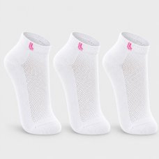 Kit 3 Pares Meia Lupo Cano Baixo Feminina - Branco