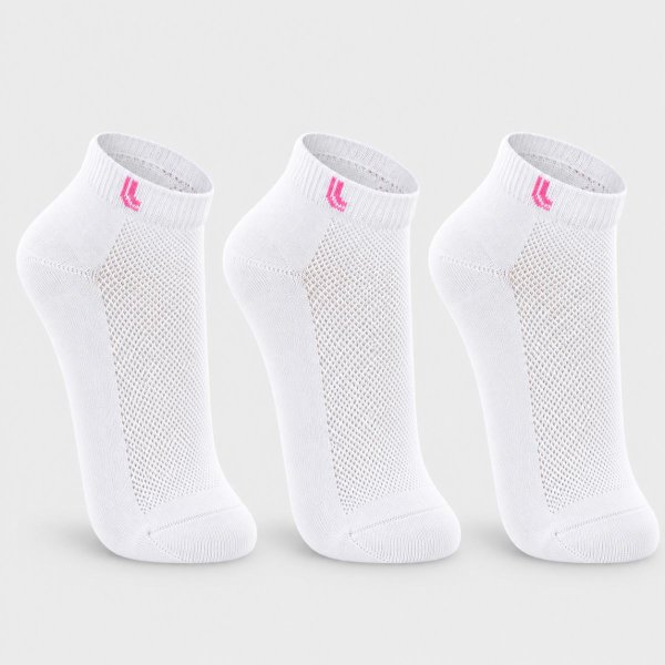Kit 3 Pares Meia Lupo Cano Baixo Feminina - Branco