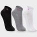 Kit 3 Pares Meia Lupo Cano Baixo Feminina - Preto e Branco