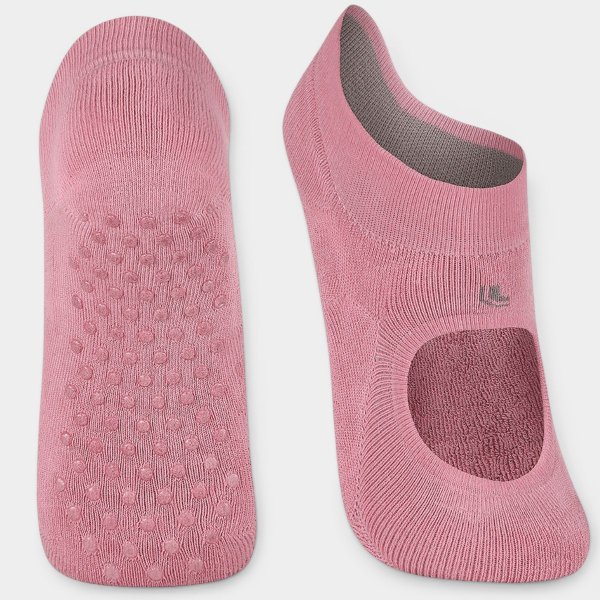 Meia Sapatilha Pilates Lupo Antiderrapante - Rosa