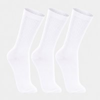 Kit 3 Pares Meia Cano Longo Lupo Masculina - Branco