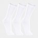 Kit 3 Pares Meia Cano Longo Lupo Masculina - Branco