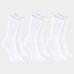 Kit 3 Pares Meia Cano Longo Lupo Masculina - Branco