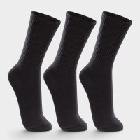 Kit 3 Pares Meia Cano Longo Lupo Masculina - Preto
