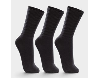 Kit 3 Pares Meia Cano Longo Lupo Masculina - Preto Kit 3 Pares Meia Cano Longo Lupo Masculina - Preto