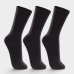 Kit 3 Pares Meia Cano Longo Lupo Masculina - Preto