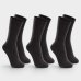 Kit 3 Pares Meia Cano Longo Lupo Masculina - Preto