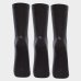 Kit 3 Pares Meia Cano Longo Lupo Masculina - Preto