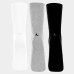Kit 3 Pares Meia Lupo Cano Longo Masculina - Branco e Preto