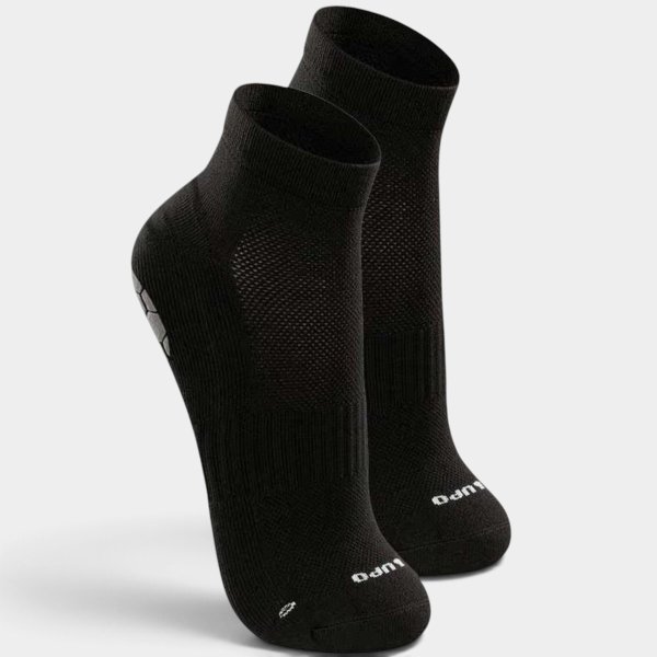 Meia Lupo Sports Pilates Antiderrapante Cano Curto Unissex - Preto