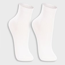 Kit 2 Pares Meia Lupo Cano Médio Infantil - Branco Kit 2 Pares Meia Lupo Cano Médio Infantil - Branco