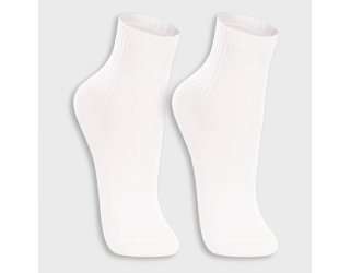 Kit 2 Pares Meia Lupo Cano Médio Infantil - Branco