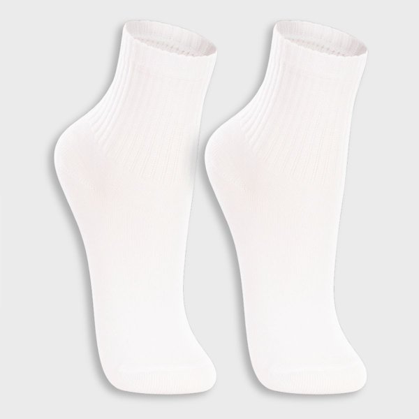 Kit 2 Pares Meia Lupo Cano Médio Infantil - Branco