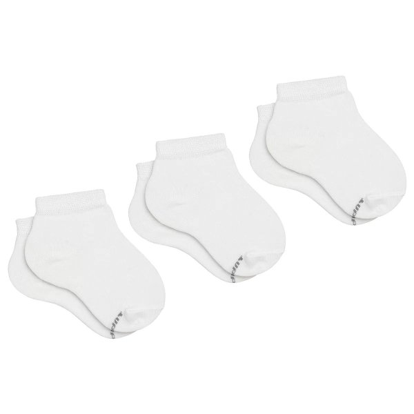 Kit 3 Pares Meia Cano Médio Lupo Algodão Infantil - Branco