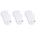 Kit 3 Pares Meia Invisível Lupo Algodão Infantil - Branco