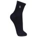 Kit Meia Cano Médio Atoalhada Lupo Masculina 3 Pares - Cinza e Preto
