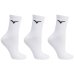 Kit Meia Mizuno Cano Médio Training Pacote com 3 pares - Branco