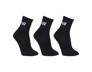 Kit Meia New Balance Cano Alto Logo C/ 3 Pares - Preto Kit Meia New Balance Cano Alto Logo C/ 3 Pares - Preto