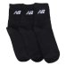 Kit Meia New Balance Cano Alto Logo C/ 3 Pares - Preto