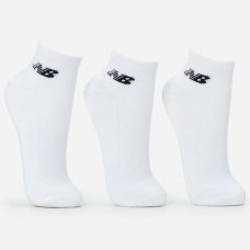 Kit Meia New Balance Logo Cano Curto C/ 3 Pares - Branco