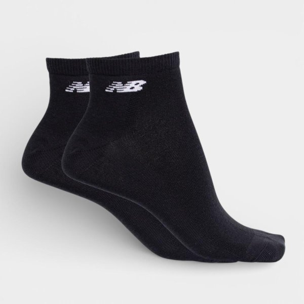 Kit Meia New Balance Logo Cano Curto C/ 3 Pares - Preto