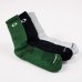Kit Meia Oakley Cano Alto Crew Sock Masculina - Preto e Cinza