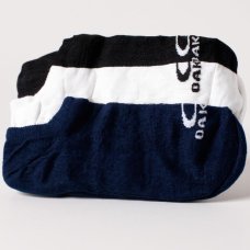 Meia Oakley Essential No Show Kit 3 Pares - Branco e Marinho