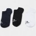 Meia Oakley Essential No Show Kit 3 Pares - Branco e Marinho