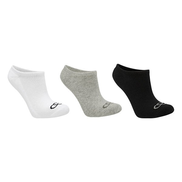 Meia Olympikus Sem Cano Pacote Com 3 Masculina - Branco e Cinza
