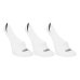 Kit Meia Olympikus Cano Invisível Ultra c/ 3 Pares Feminina - Branco