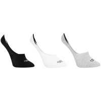 Kit Meia Ultra Invisível Olympikus 3 Pares - Branco e Preto