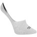 Kit Meia Olympikus Cano Invisível Ultra c/ 3 Pares Feminina - Branco e Preto