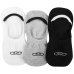 Kit Meia Olympikus Cano Invisível Ultra c/ 3 Pares Feminina - Branco e Preto