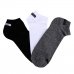 Kit 3 Pares Meia Cano Baixo Puma Logo - Branco e Preto